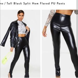 Nasty Gal Split Leather Pant